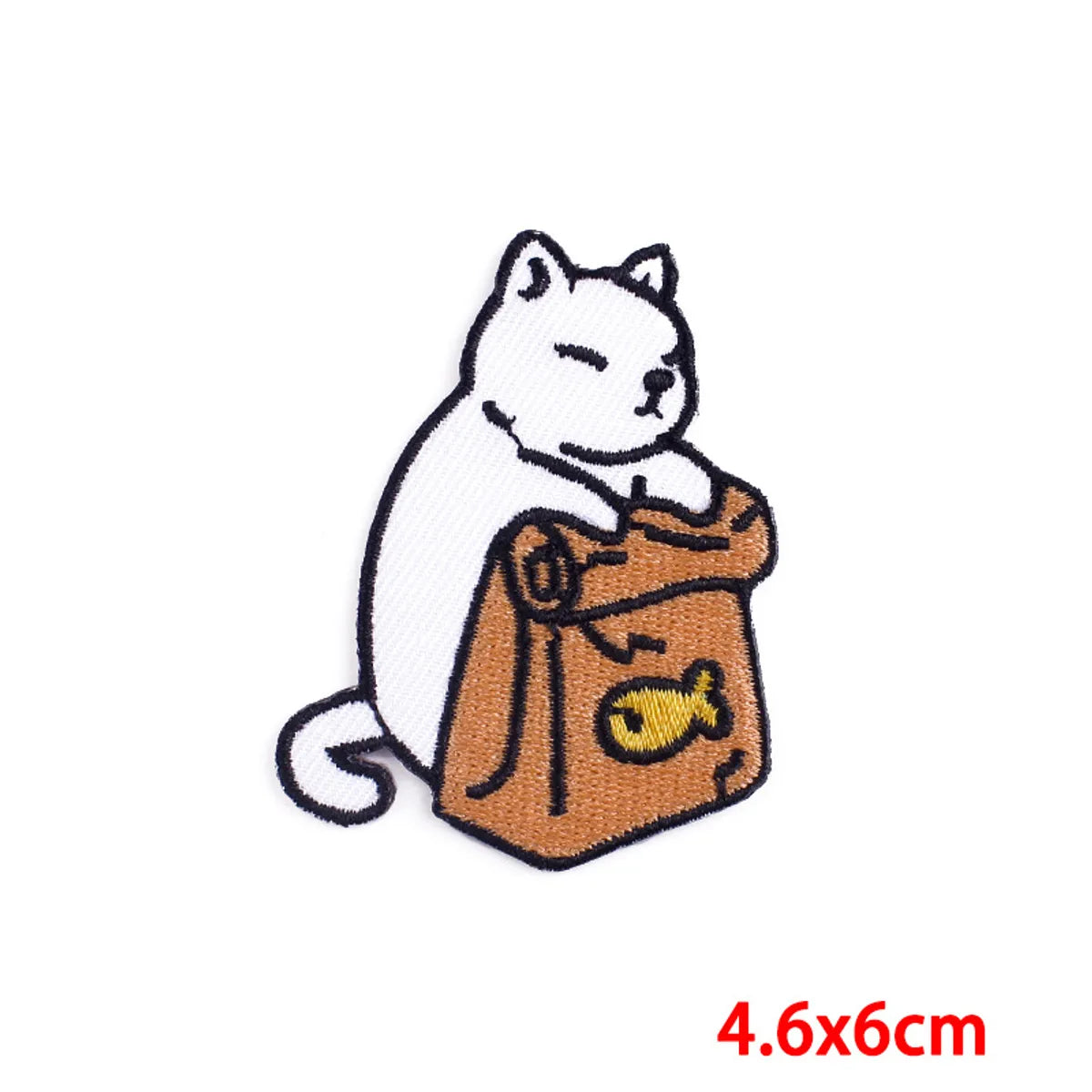 New Cartoon Cute Cat Embroidery Cloth Sticker