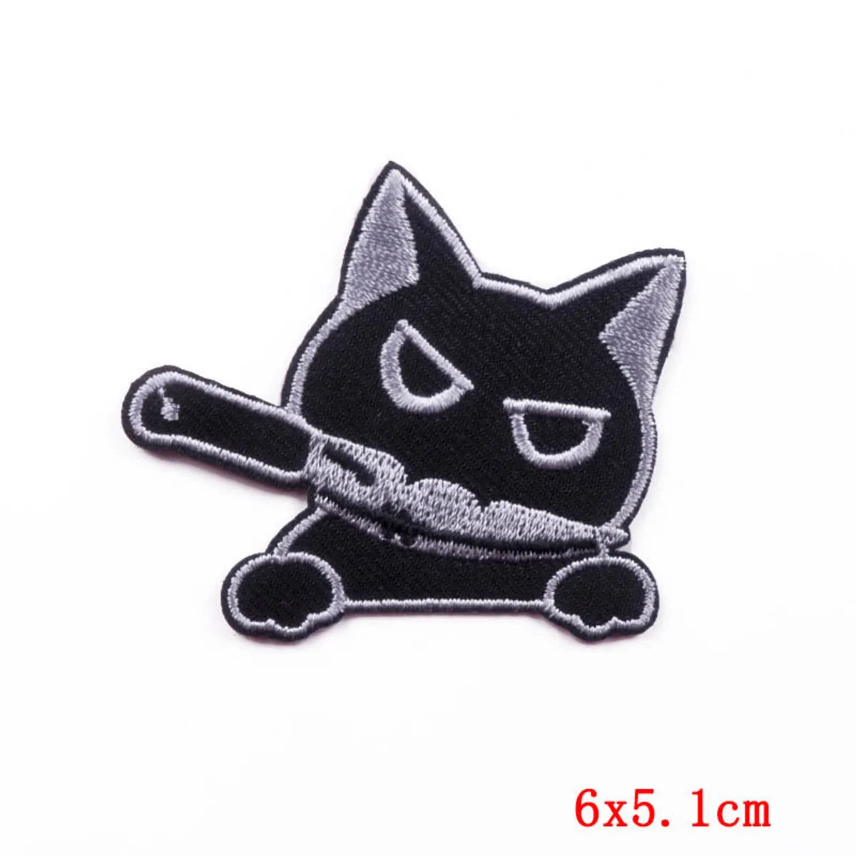 New Cartoon Cute Cat Embroidery Cloth Sticker