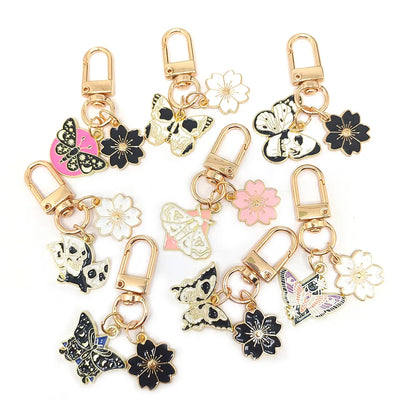 Cute Animal Flower Butterfly Alloy Keychain