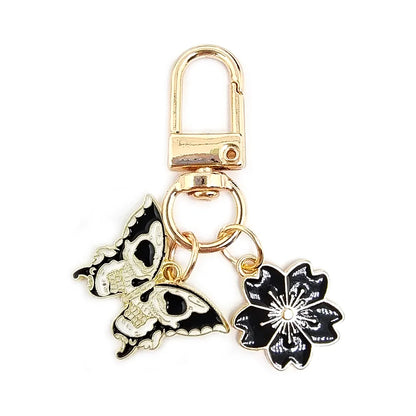 Cute Animal Flower Butterfly Alloy Keychain