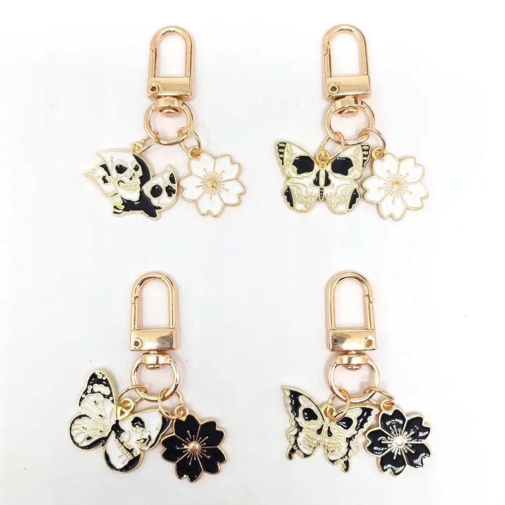 Cute Animal Flower Butterfly Alloy Keychain