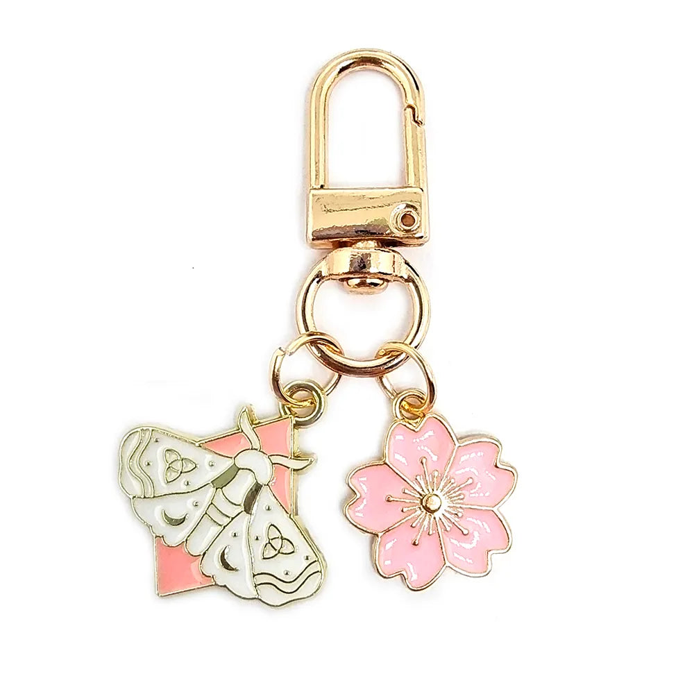 Cute Animal Flower Butterfly Alloy Keychain