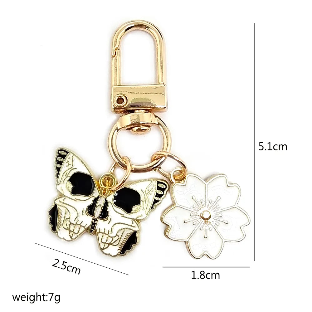 Cute Animal Flower Butterfly Alloy Keychain