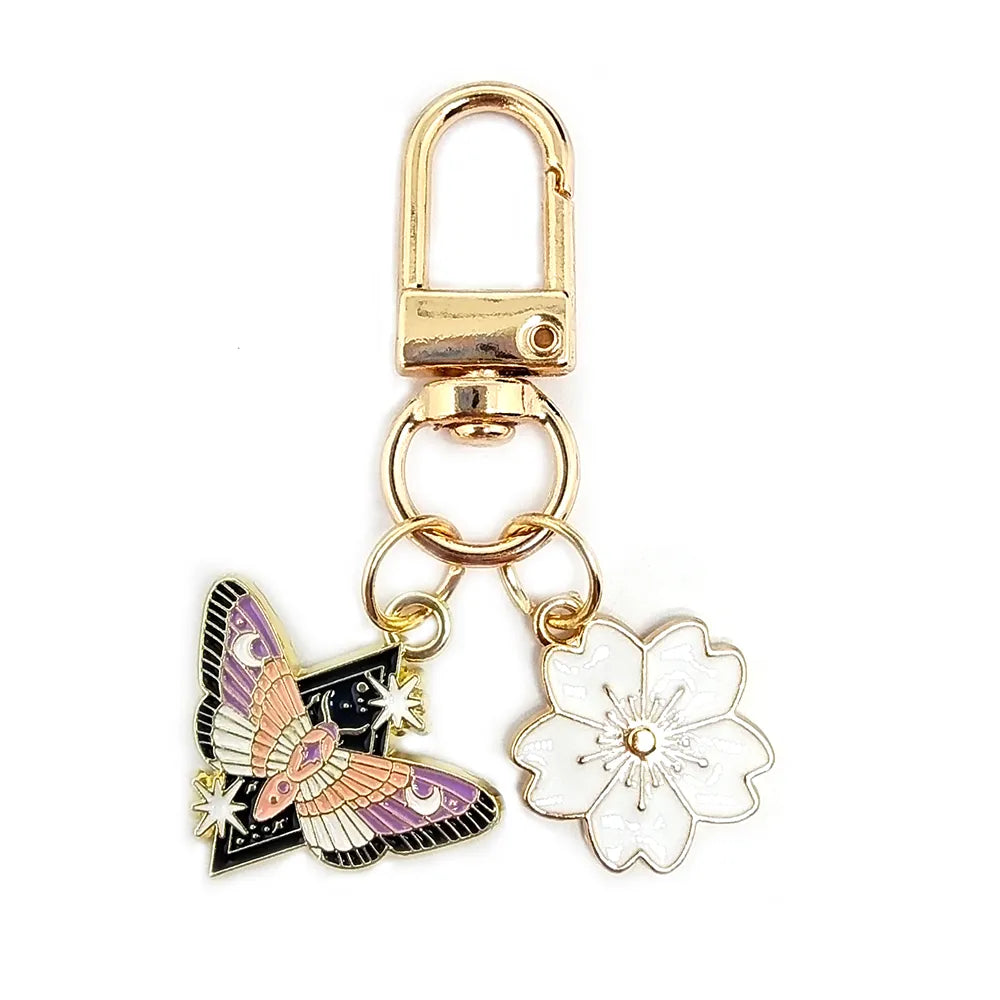 Cute Animal Flower Butterfly Alloy Keychain