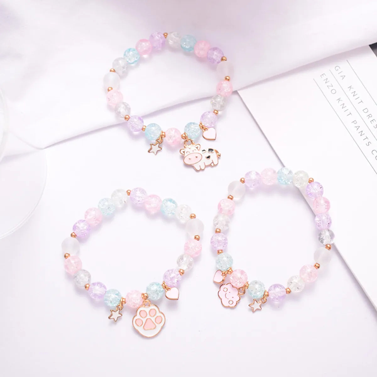 Cute Animal Glass Beaded Women's Bracelets 1 Piece