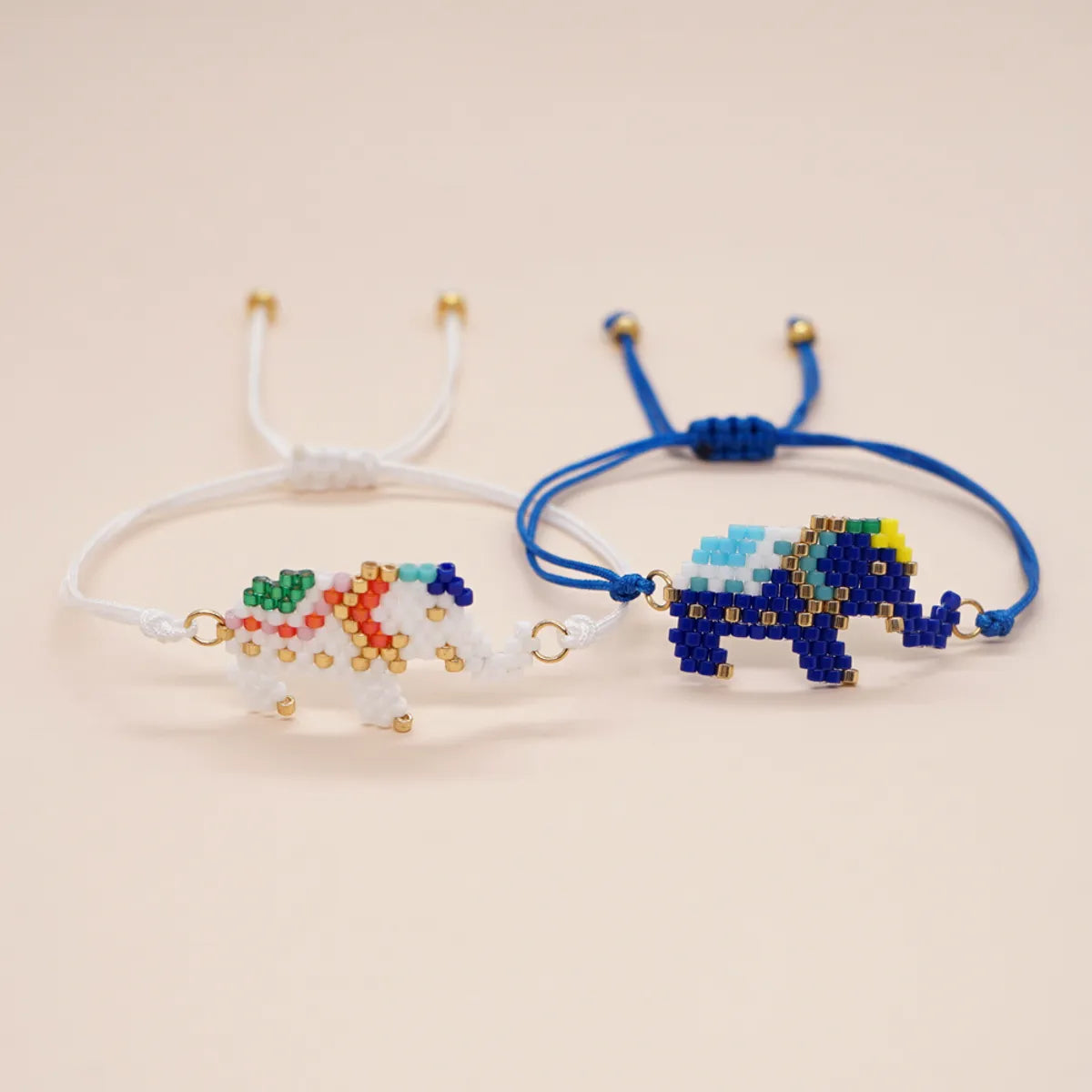 Cute Animal Glass Seed Bead Couple Bracelets