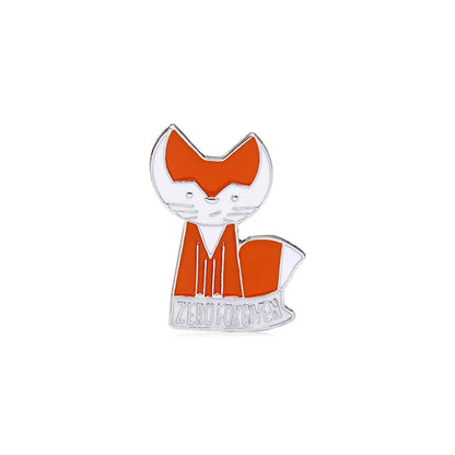 Cute Animal Metal Enamel Unisex Brooches