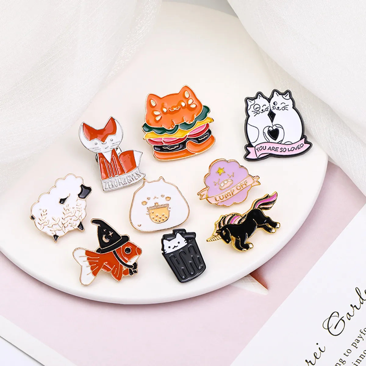 Cute Animal Metal Enamel Unisex Brooches