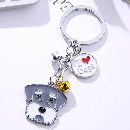 Cute Animal Metal Unisex Bag Pendant Keychain