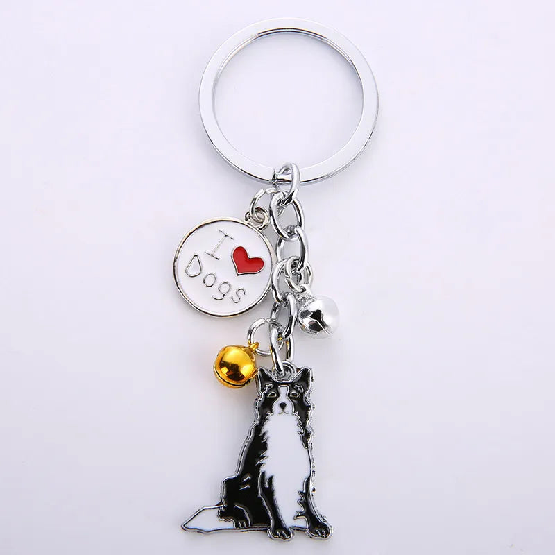 Cute Animal Metal Unisex Bag Pendant Keychain