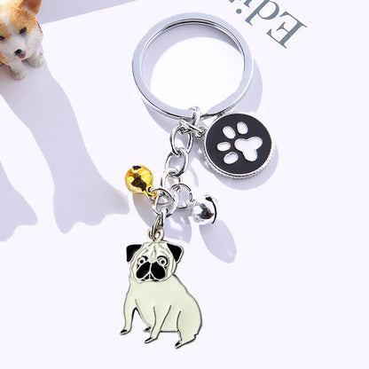 Cute Animal Metal Unisex Bag Pendant Keychain