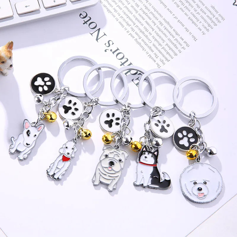 Cute Animal Metal Unisex Bag Pendant Keychain