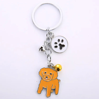 Cute Animal Metal Unisex Bag Pendant Keychain