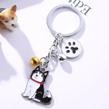 Cute Animal Metal Unisex Bag Pendant Keychain