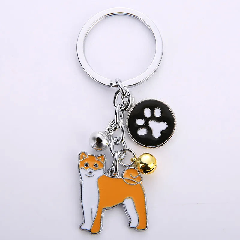 Cute Animal Metal Unisex Bag Pendant Keychain