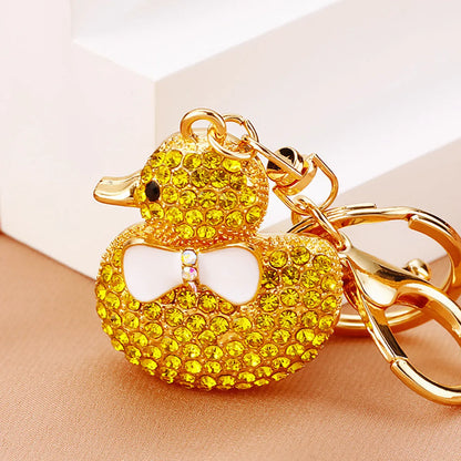 Cute Animal Metal Women'S Bag Pendant Keychain