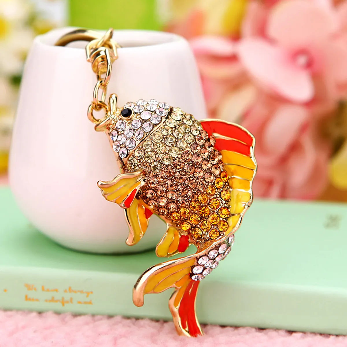 Cute Animal Metal Women'S Bag Pendant Keychain