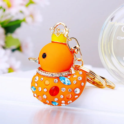 Cute Animal Metal Women'S Bag Pendant Keychain