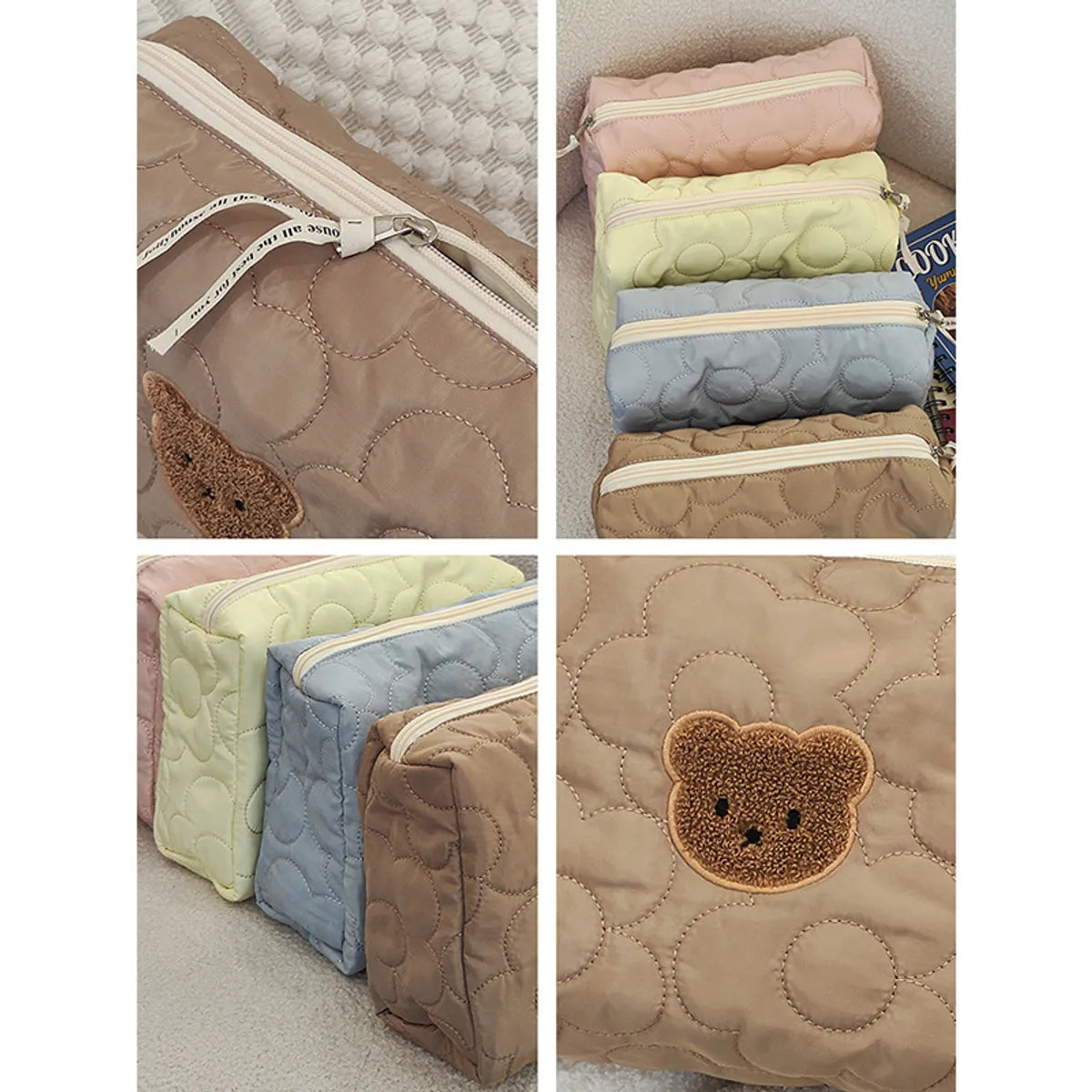 Cute Animal Polyester Square Makeup Bags