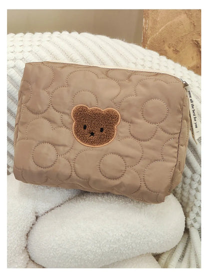 Cute Animal Polyester Square Makeup Bags