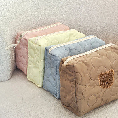 Cute Animal Polyester Square Makeup Bags