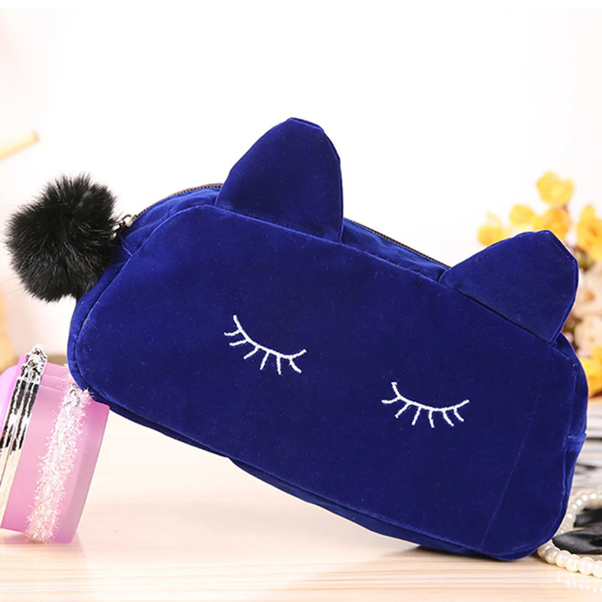 Cute Animal Polyester Square Makeup Bags