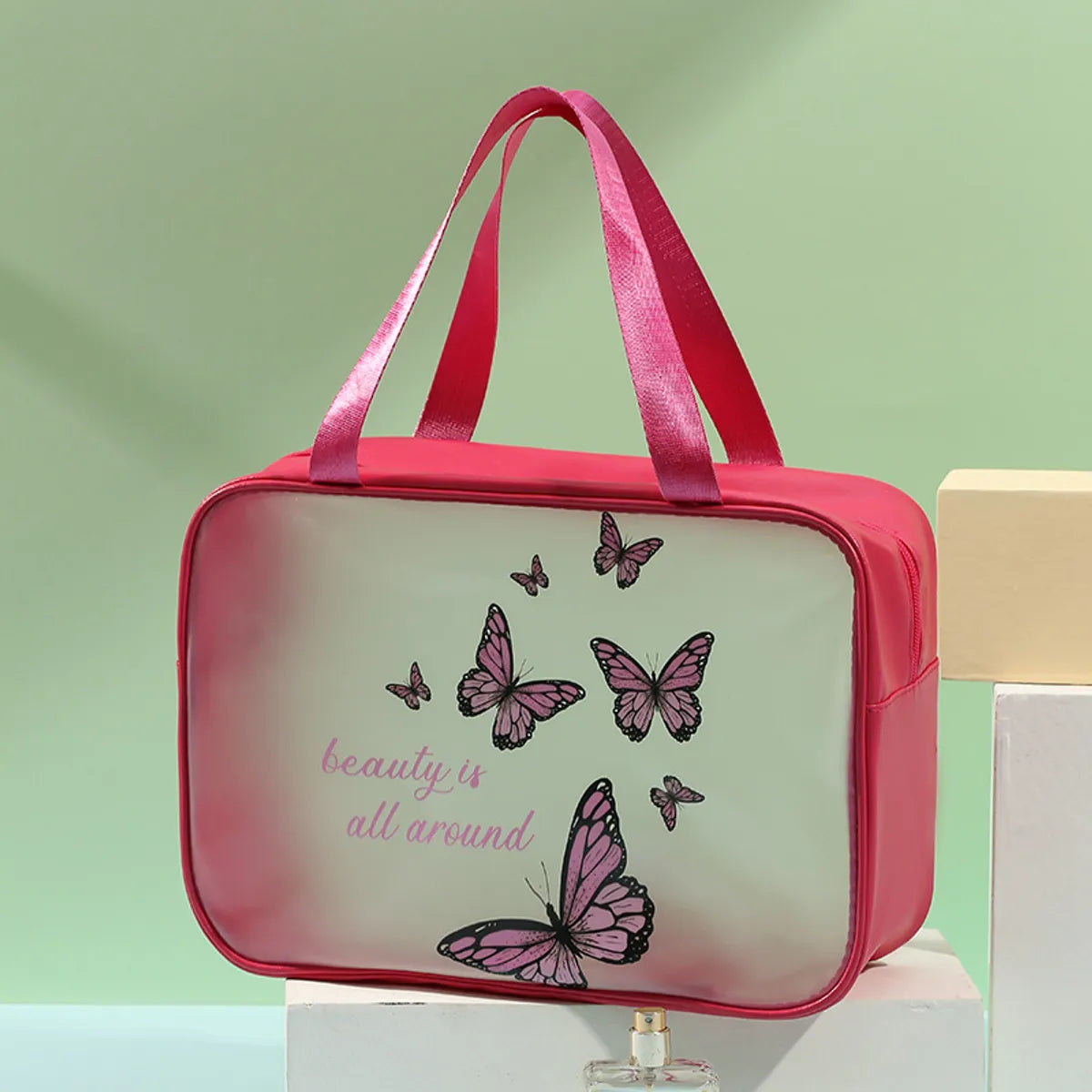 Cute Animal Pvc Pu Leather Square Makeup Bags