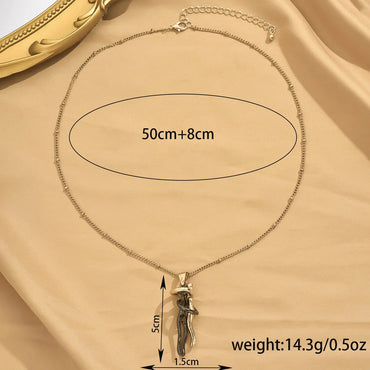 Cute Artistic Human Alloy Valentine'S Day Women's Pendant Necklace