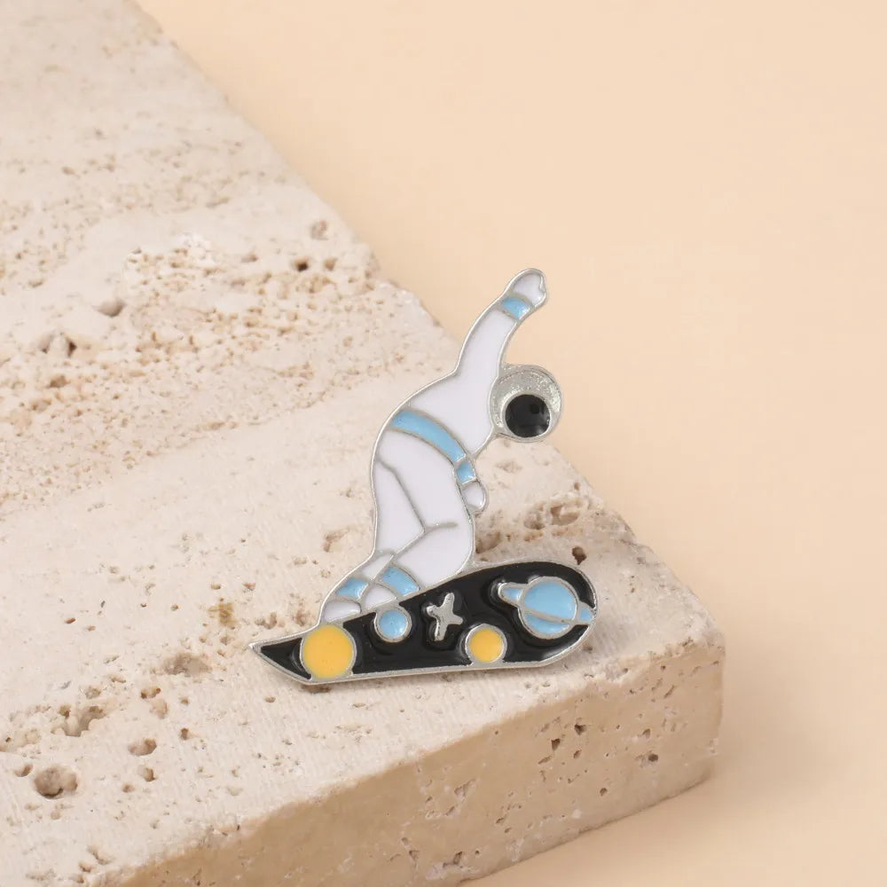 Cute Astronaut Alloy Unisex Brooches