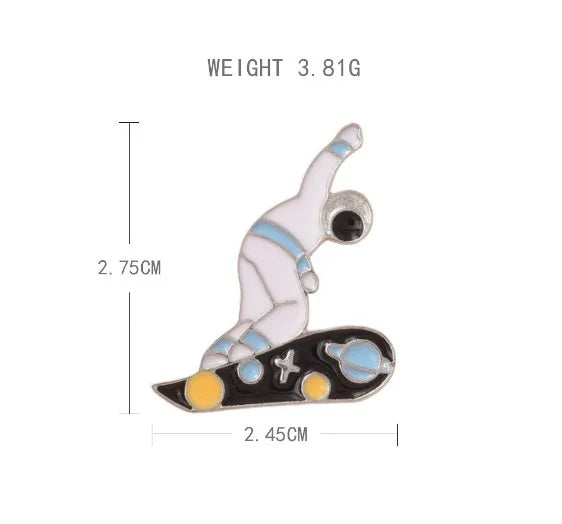 Cute Astronaut Alloy Unisex Brooches