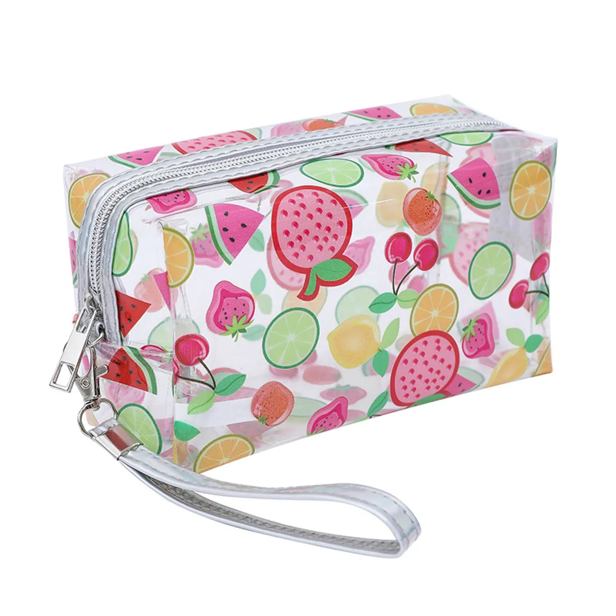 Cute Basic Fruit Pvc Square Makeup Bags