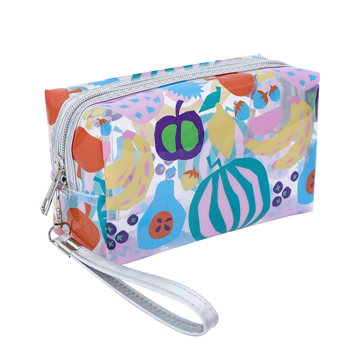 Cute Basic Fruit Pvc Square Makeup Bags