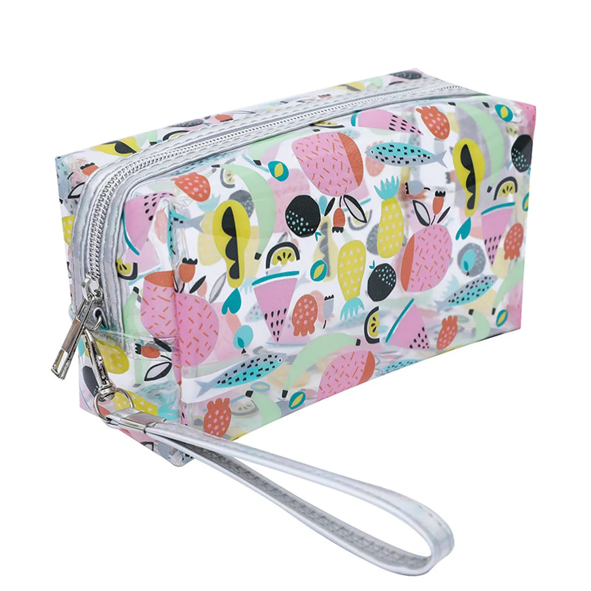 Cute Basic Fruit Pvc Square Makeup Bags