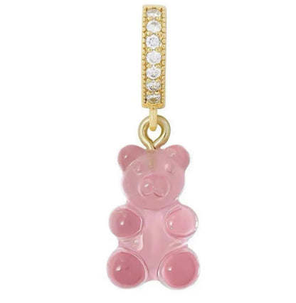 1 Piece Alloy Rhinestones Bear