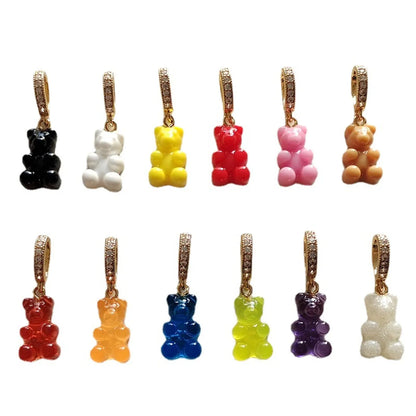 1 Piece Alloy Rhinestones Bear