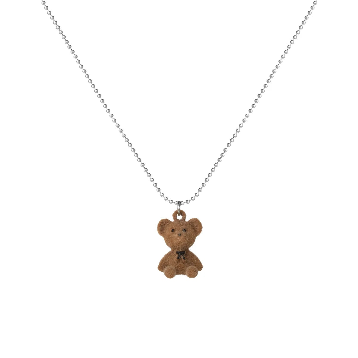 Cute Bear Alloy Plating Women'S Pendant Necklace 1 Piece