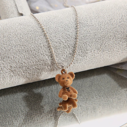 Cute Bear Alloy Plating Women'S Pendant Necklace 1 Piece