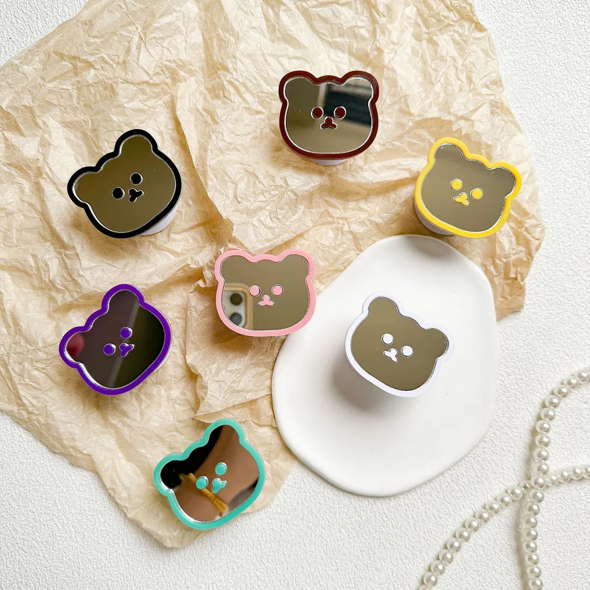 Cute Bear Plastic Universal Phone Cases