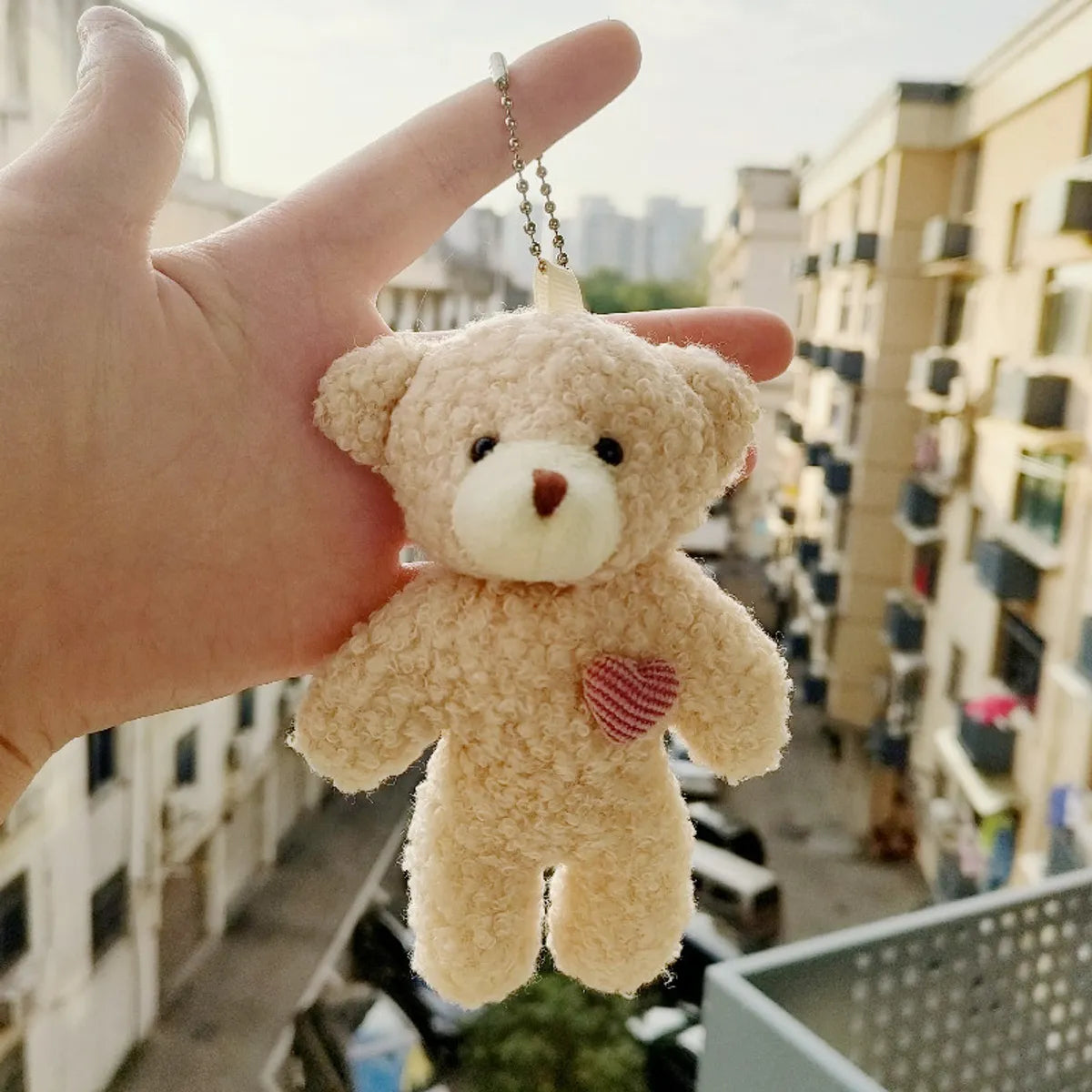 Cute Bear Pp Cotton Women'S Bag Pendant Keychain 1 Piece