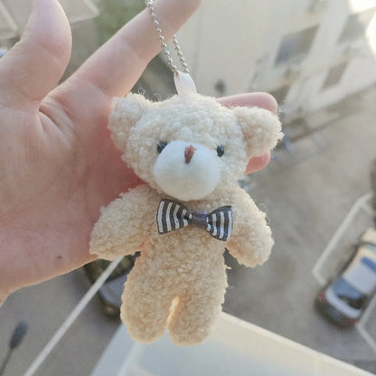 Cute Bear Pp Cotton Women'S Bag Pendant Keychain 1 Piece