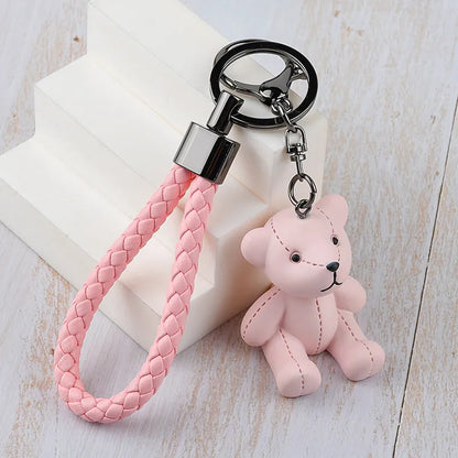 Cute Bear Resin Women'S Bag Pendant Keychain