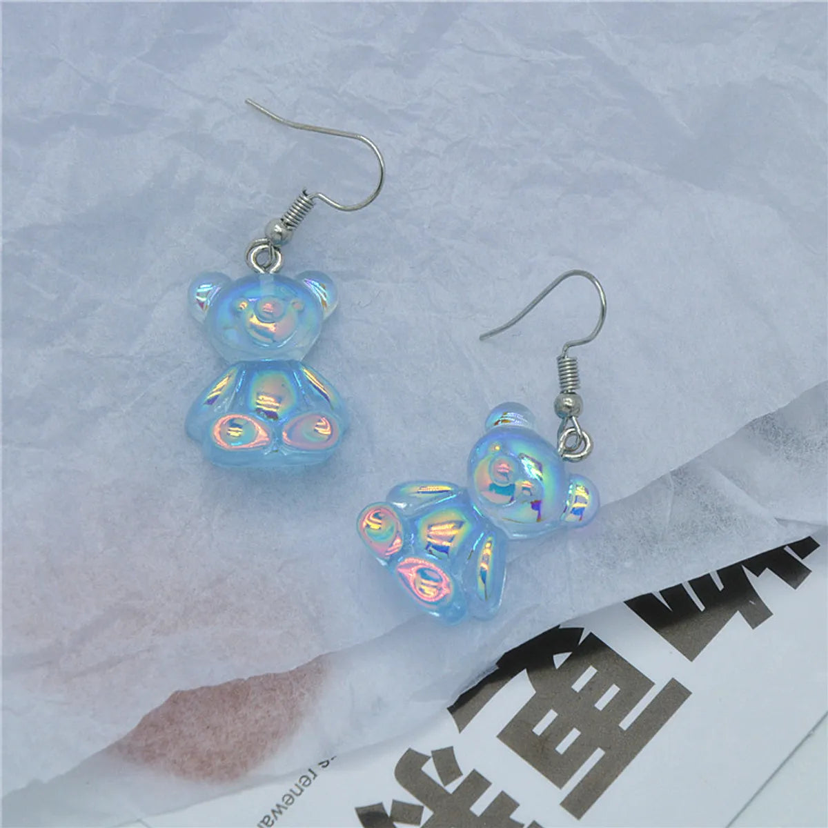 Cute Bear Resin Women'S Drop Earrings 1 Pair