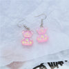 Cute Bear Resin Women'S Drop Earrings 1 Pair