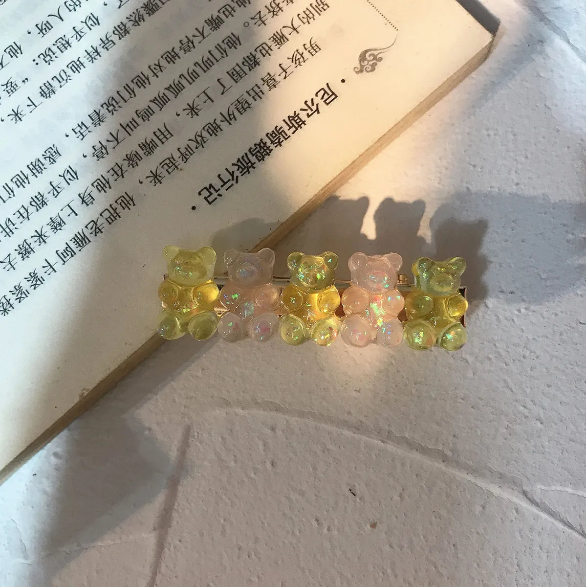 Cute Bear Synthetic Resin Hair Clip