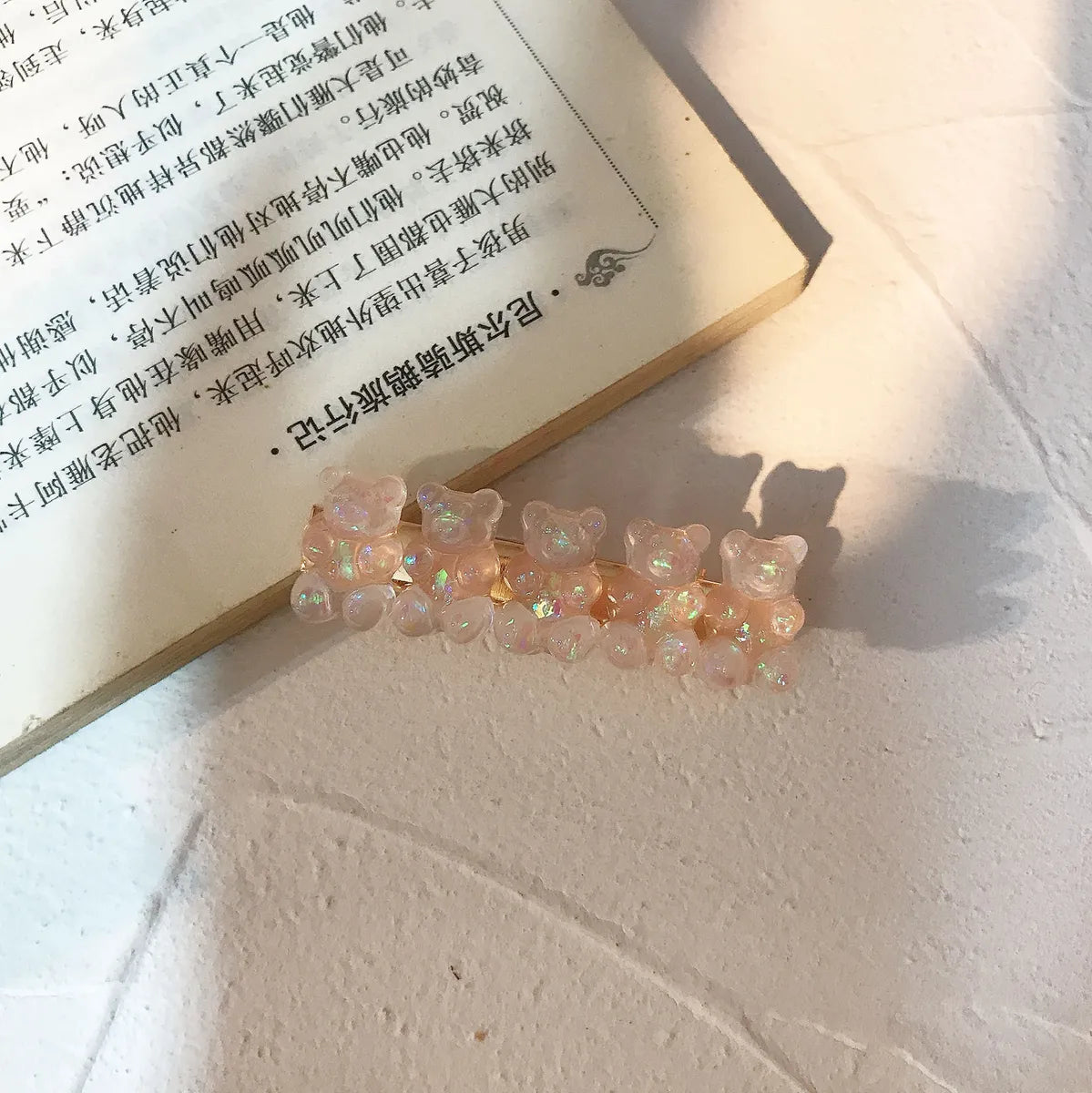 Cute Bear Synthetic Resin Hair Clip