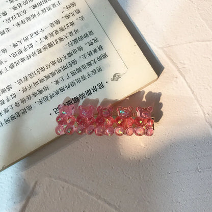 Cute Bear Synthetic Resin Hair Clip