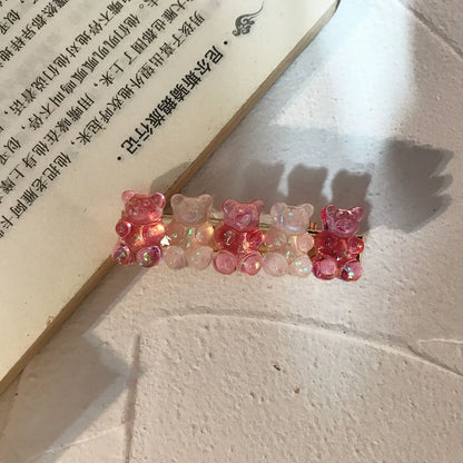 Cute Bear Synthetic Resin Hair Clip