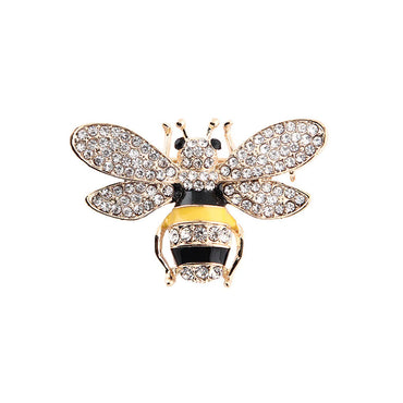 Cute Bee Alloy Inlay Rhinestones Unisex Brooches