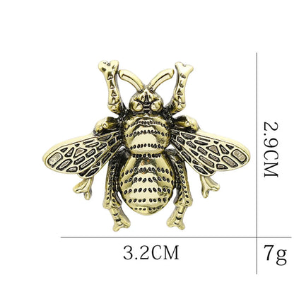 Cute Bee Alloy Metal Plating Unisex Brooches Collar Pin