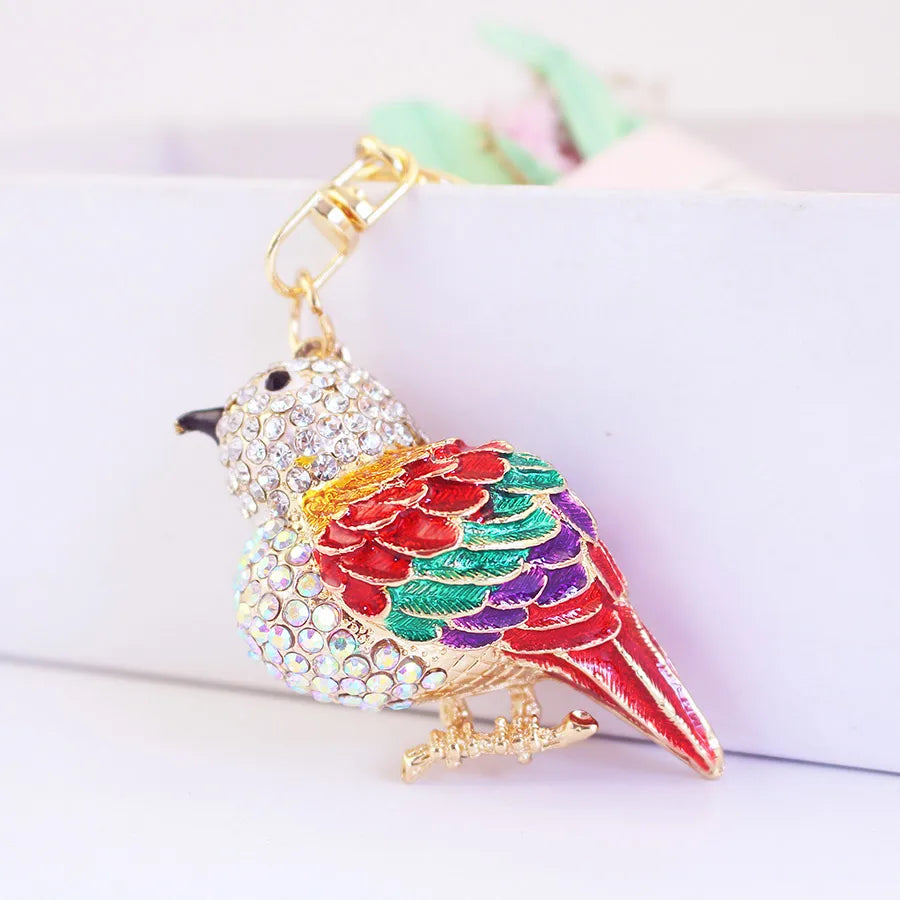 Cute Bird Alloy Women'S Keychain